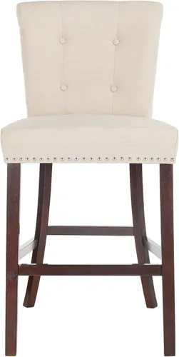 Miniatura 5 de Safavieh Taylor Taburete de bar, beige/espresso