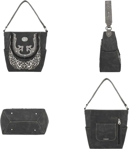 Miniatura 3 de Montana West Bolsa de transporte oculta de la colección Boot Scroll para mujer bolso de hombro occidental de cuero vegano con cartera