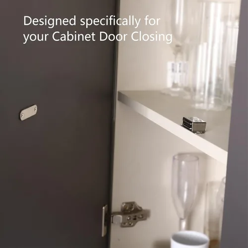 Miniatura 4 de Mousike Imanes magnéticos para gabinete, cierre magnético de puerta de acero inoxidable para cocina, baño, armario, armario, armario, puerta, cajón