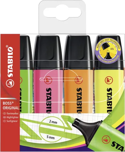 Miniatura 14 de STABILO Resaltador BOSS ORIGINAL - Pack de 4 - Verde