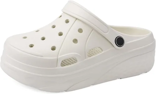 Miniatura 10 de VONMAY Zuecos de plataforma para mujer, zapatos de jardín con soporte para el arco, cómodas sandalias de meter para la playa