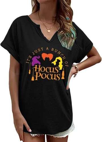 Miniatura 2 de Camisetas de mujer con cuello en V y estampado de diente de león, manga corta, casual, lindas camisetas estampadas, blusas de color sólido