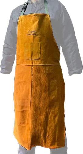 Leather Work Shop Apron, Buckle straps, Heat & Flame Resistant Heavy Duty Welding Apron