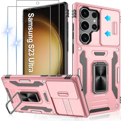 Miniatura 274 de Gritup para Samsung Galaxy S22 Funda con protectores de pantalla HD de 2 paquetes y cubierta deslizante para la cámara, protección contra caídas
