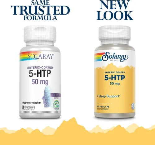 Miniatura 2 de SOLARAY 5-HTP - 50 mg - 60 Cápsulas con recubrimiento entérico