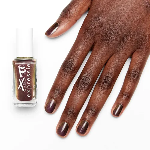 Miniatura 10 de essie Expressie FX Filter - Esmalte de uñas vegano de secado rápido, capa superior cromada, Oil Slick, 0.33 onzas líquidas