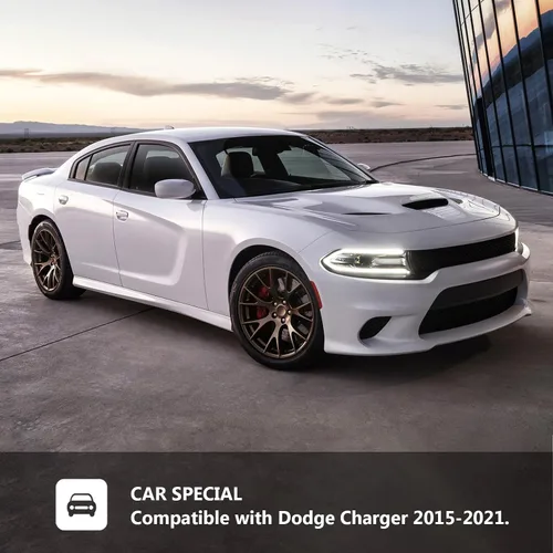 Miniatura 6 de Conjunto de faros delanteros FIONE Xenon/HID compatible con Dodge Charger 2015-2021 con luz diurna LED en el lado izquierdo del conductor LH