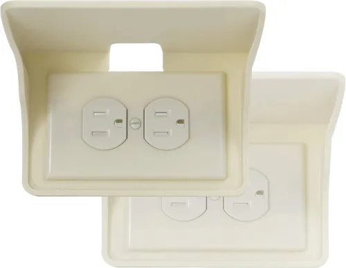 Miniatura 18 de BeraTek Power Perch - Estante de pared con almacenamiento de cable, estante de enchufe que ahorra espacio para dormitorio, baño, cocina, soporte
