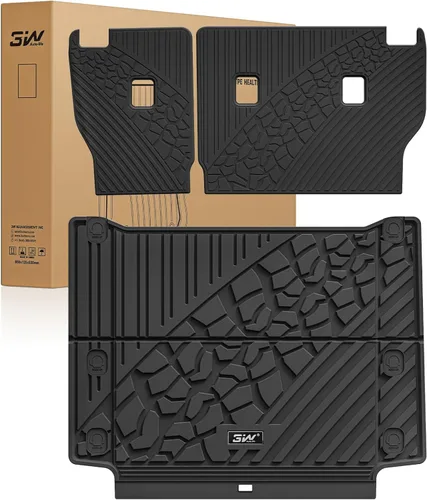 Miniatura 20 de 3W Forro de carga de ajuste personalizado para Jeep Wrangler 4XE 2021 2022 2023 2024 2025 híbrido de 4 puertas (No JL ni JK), tapete de maletero