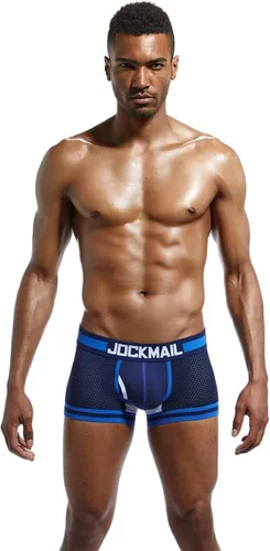Miniatura 7 de JOCKMAIL Ropa interior de malla para hombre, pantalones cortos de entrepierna transpirable, ropa interior para hombre