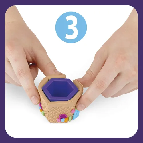 Miniatura 5 de Play-Doh Builder - Kit de construcción de juguete para helado para niños de 5 años en adelante con 8 latas de compuesto de modelado no tóxico, fácil