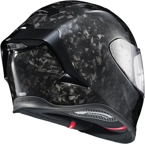 Miniatura 5 de ScorpionEXO R1 Air - Casco de motocicleta de cara completa de fibra de carbono con escudo Pinlock, bolsillos para altavoces listos para Bluetooth