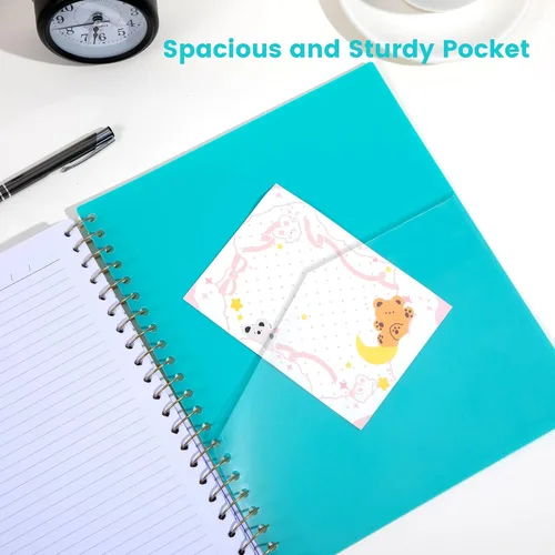 Miniatura 4 de CAGIE Cuadernos de espiral para trabajo escolar con pestañas divisorias extraíbles, cuaderno de 5 materias de 8.5 x 11 pulgadas, a rayas