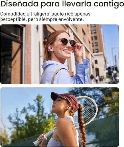 Miniatura 4 de SHOKZ OpenDots ONE - Auriculares de oído abierto, Auriculares de clip - Auriculares inalámbricos Bluetooth con micrófono - Seguros, ligeros, Rosa