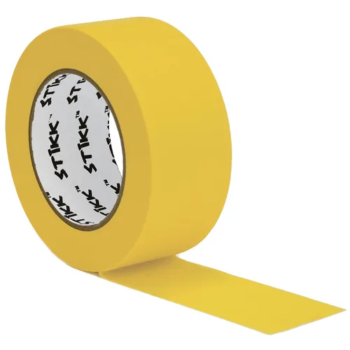 Miniatura 10 de STIKK Cinta de pintor – 3 unidades de cinta amarilla para pintor – 1 pulgada x 60 yardas – Cinta de pintura para pintura, bordes, recortes, techos
