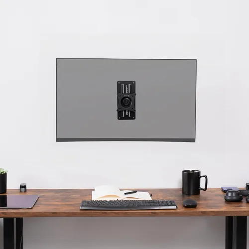 Miniatura 9 de VIVO MOUNT-VW01A - Soporte de pared articulado de altura ajustable para monitor individual de 17 a 32 pulgadas, para estaciones de trabajo de pie