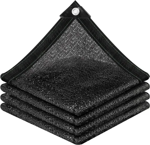 Miniatura 9 de vensovo Red de Tela de Sombra Bloqueador Solar 30% Negra Resistente – Malla de Sombra de Jardín de 10 x 20 Pies para Cubierta de Plantas, 30%