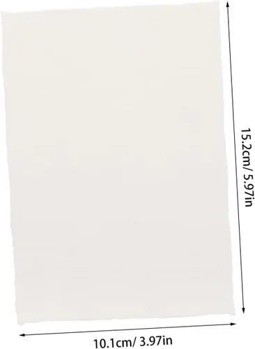 Miniatura 2 de Angoily 20 hojas de papel de acuarela de algodón texturizado hecho a mano con bordes deckled para pintar manualidades e invitaciones, alta absorción
