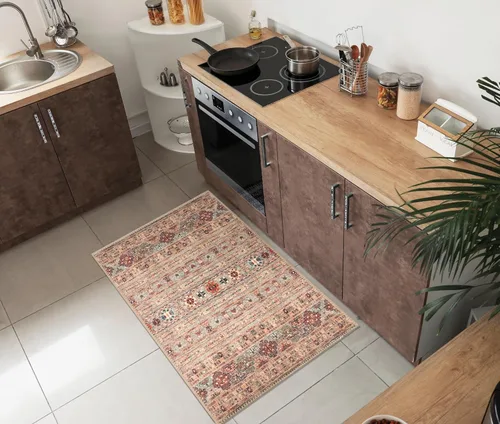Keen Home Design Alfombra de entrada de 2 x 3 pies, lavable a máquina con parte trasera antideslizante, ideal para entrada, cocina, baño, Multi color