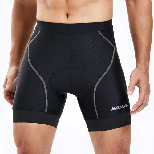 Miniatura 3 de Souke Sports Men's Cycling Underwear Shorts 4D Padded Bike Bicycle MTB Liner Shorts with Anti-Slip Leg Grips