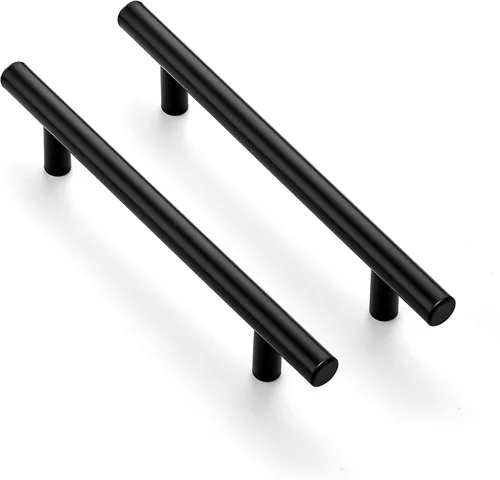 Miniatura 17 de Ravinte Juego de 4 manijas de gabinete de 3-15/16 pulgadas de acero inoxidable en color negro mate para cajones de cocina, tiradores de gabinete