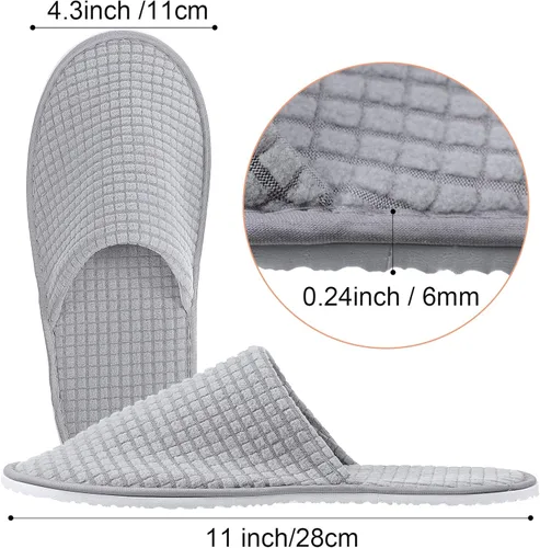 Miniatura 3 de Geyoga Pantuflas de casa antideslizantes suaves para mujer