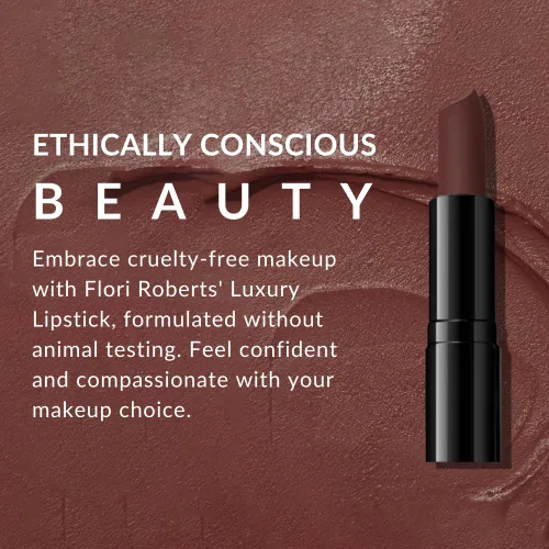 Miniatura 5 de Flori Roberts Lápiz labial de lujo, maquillaje de labios vibrante para mujeres de color o tonos de piel más profundos, textura semi-mate, hidrata