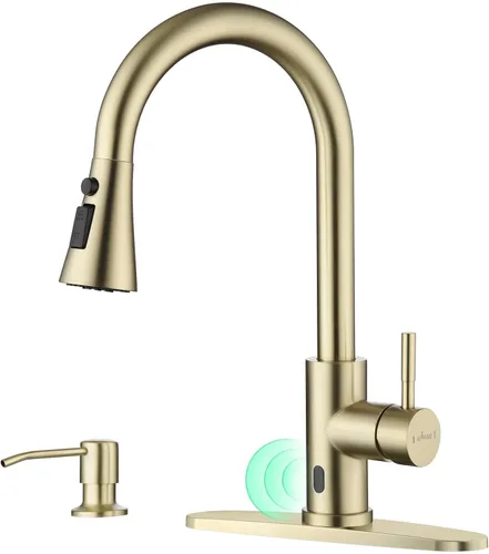 Miniatura 14 de APPASO Grifo de cocina negro con filtro de agua, mangueras certificadas por cUPC, grifos de fregadero de 3 vías con rociador extraíble, 3 modos