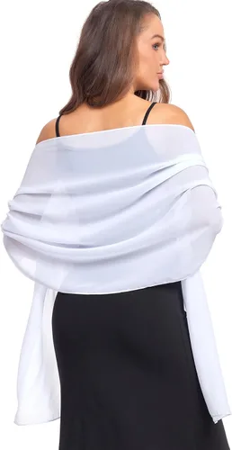 Miniatura 54 de Chales/mantones de gasa suave para vestidos, accesorios de mujer