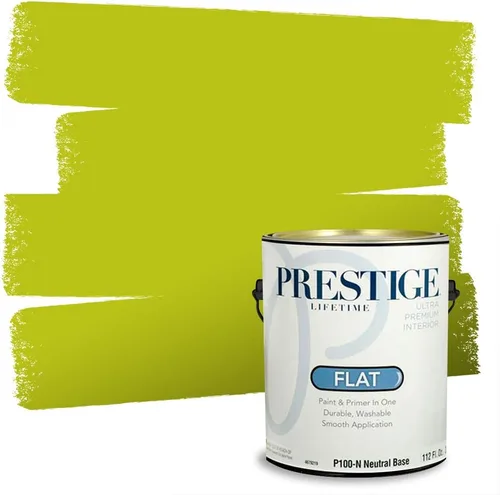 Miniatura 221 de PRESTIGE Pinturas Pintura interior e imprimación en uno, 1 galón, cáscara de huevo, aventura