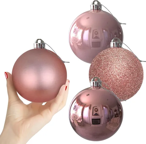 Miniatura 147 de Bolas de Navidad Grandes de 3.2" en Azul Bebé - Adornos para Árbol de Navidad, Bolas Colgantes Inastillables para Cumpleaños, Halloween, Boda