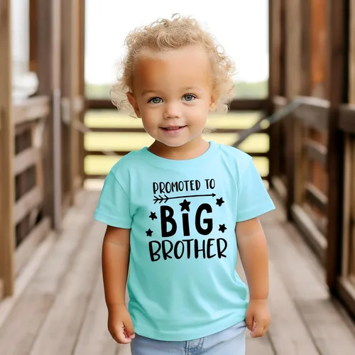 Miniatura 6 de Camisa de revelación de embarazo para hermano mayor, camisas con anuncio de nacimiento para niños