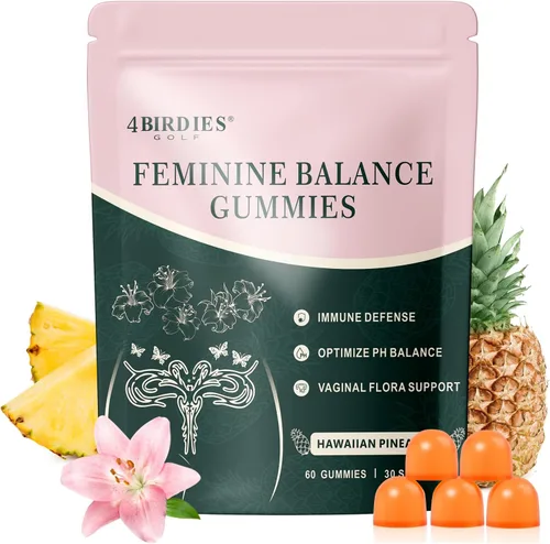Gomitas de equilibrio femenino prémium para la salud de la mujer, gomitas de piña hawaiana para mujeres, probióticos vaginales y apoyo para el