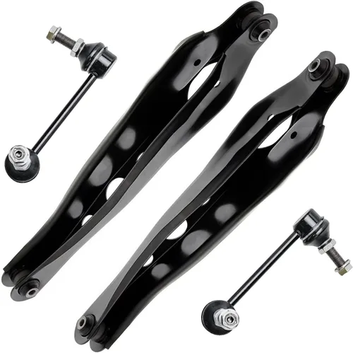 Miniatura 10 de Detroit Axle - Brazos de control superiores traseros para Chrysler 300 Dodge Challenger Charger Magnum, reemplazo del conjunto de brazos de control