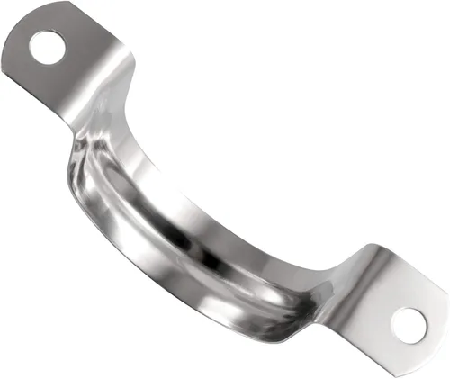 Miniatura 4 de HOZEON 100 correas de tubo de acero inoxidable de 1-1/2 pulgadas, M40 fuerte y duradera, soporte en U de dos agujeros, abrazadera rígida para fijar