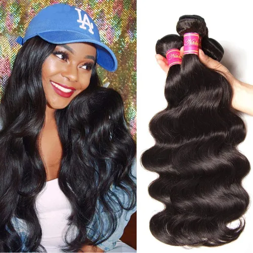 Miniatura 17 de Nadula Hair 7a, extensiones de cabello virgen brasileño con ondas, 3 mechones naturales de cabello brasileño con ondas sin procesar