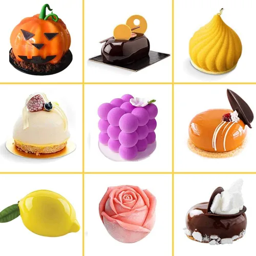 Miniatura 6 de Molde de silicona 3D de calabaza para Halloween, molde de silicona para cupcakes, bandeja de mousse, moldes para decoración de pasteles de cocina