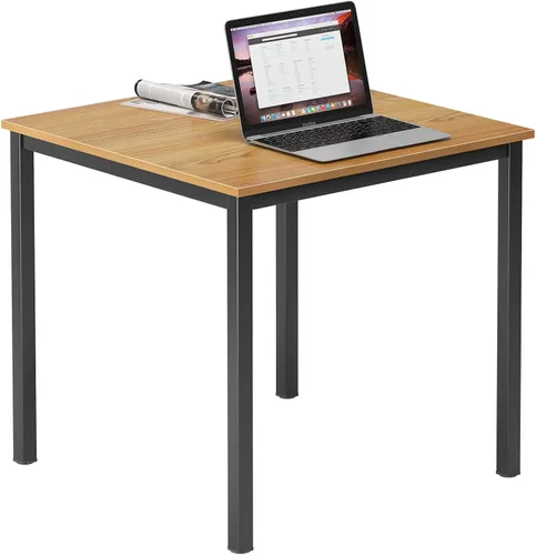DlandHome Escritorio pequeño para computadora para oficina en casa, mesa de escritura para espacios pequeños, mesa de estudio, escritorio para