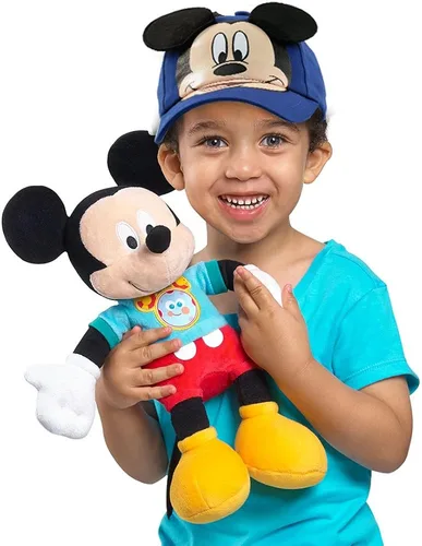 Miniatura 9 de Disney Gorra de béisbol de Mickey Mouse para niños, con orejas 3D, correa trasera curvada (4-7), Azul