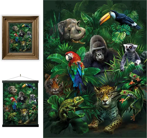 Miniatura 40 de Impresiones de arte de pared lenticular 3D LiveLife - El amor de un padre de Deluxebase. Póster 3D de león sin marco. Decoración de pared perfecta.