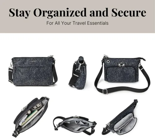 Miniatura 6 de Baggallini womens Securtex Anti-theft Memento Crossbody Bag