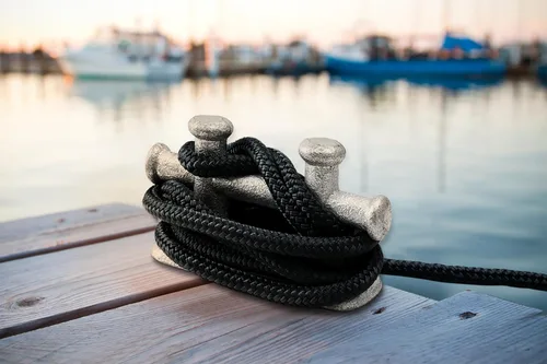 Miniatura 7 de Young Marine paquete de 4 líneas de muelle de 1/2” x 4,5 metros de grado marino, cuerda doble trenzada de nailon con ojal de 30,5 cm. Cuerda de Negro