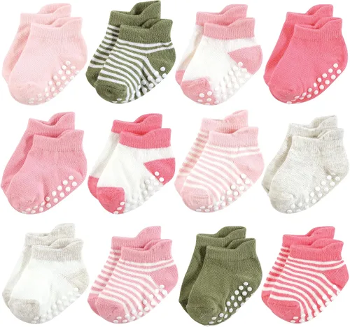 Miniatura 19 de Hudson Baby Calcetines antideslizantes unisex para bebé, Rosado Multi Girl