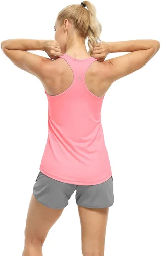 Miniatura 5 de Icyzone Camiseta deportiva con espalda cruzada, sin mangas, para mujer, paquete de 3