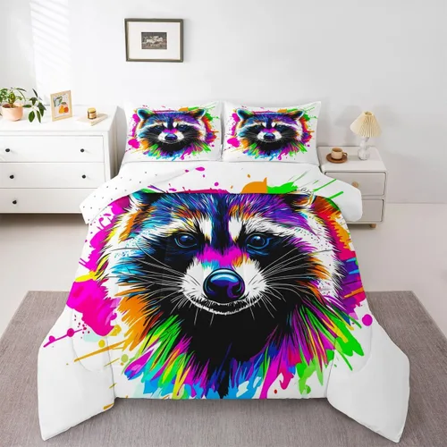Miniatura 10 de Erosebridal Phoenix - Juego de edredón tamaño individual, juego de ropa de cama con estampado de pájaro mágico, estampado de pájaros mágicos, Multi