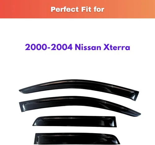 Miniatura 357 de KPY Visor de ventana compatible con Kia Soul 2009-2013, Protector contra lluvia de 4 unidades, deflectores de ventilación de ventana lateral