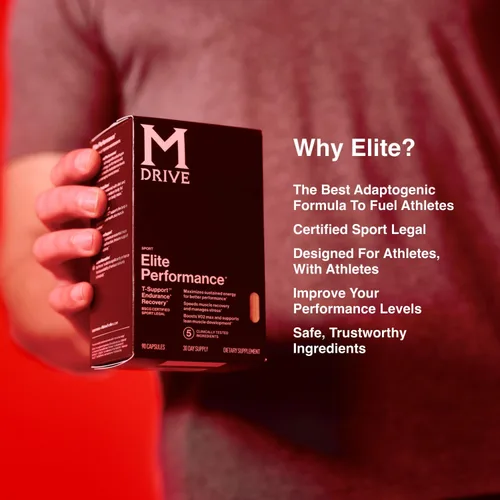Miniatura 7 de Mdrive Elite Potenciador de testosterona para hombres, apoya la salud inmunológica, energía, VO2Max, recuperación, alivio del estrés, músculo magro