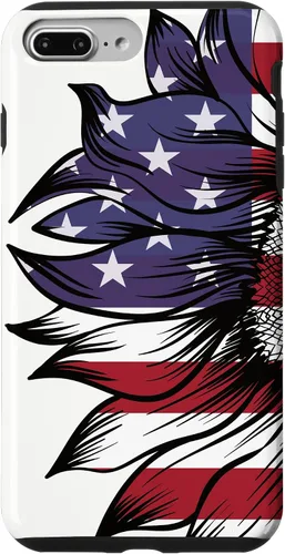 Miniatura 12 de Funda patriótica para iPhone 13 Pro Max USA 4 de julio con diseño de girasol