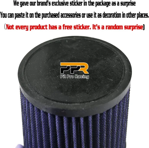 Miniatura 3 de Filtro de aire de 2.441 in, filtro de aire para 212cc 6.5 HP GX160 GX200 Mini Bike Trailmaster mid XRX Go Kart Cart Parts (azul)