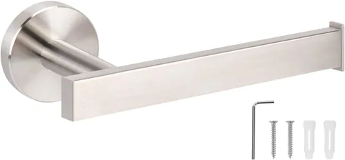 NearMoon Soporte cuadrado de papel higiénico para baño, acero inoxidable SUS304 de alta calidad, montado en la pared, para baño, cocina, baño Níquel